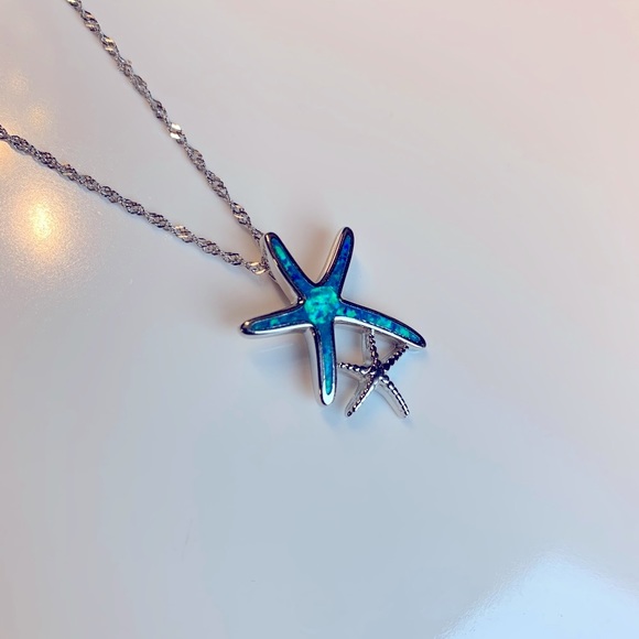 Silver 925. Chain and Pendant With Crushed Opal. - Picture 5 of 11